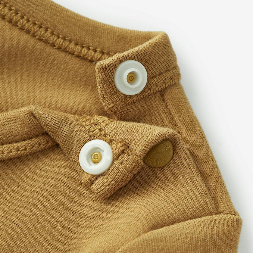 Peanut Brushed Long Sleeve One Piece