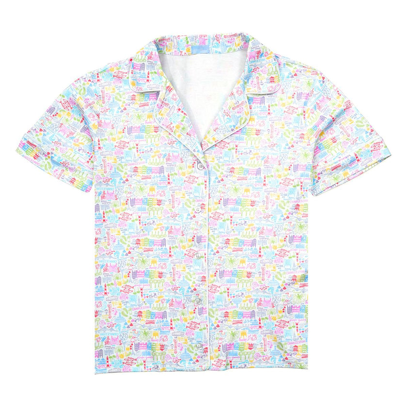 Charleston Women’s Button Front Short Pajama Set