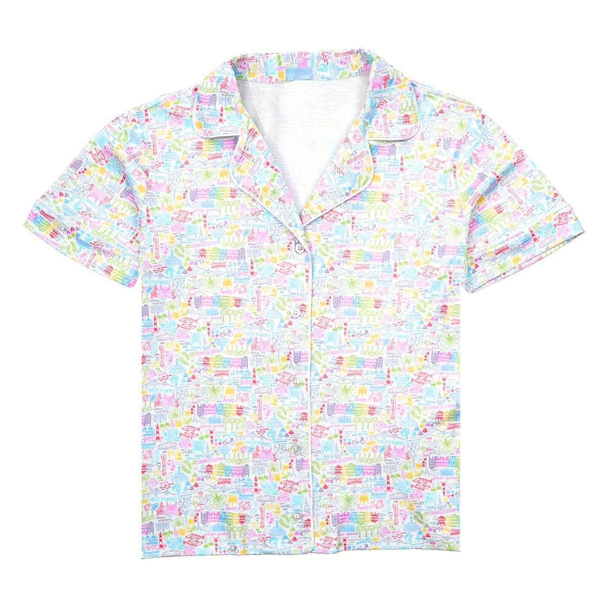 Charleston Women’s Button Front Short Pajama Set