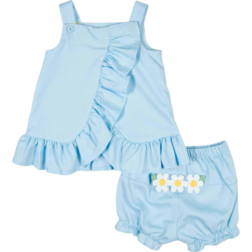 Pique Dress & Bloomer with Daisies