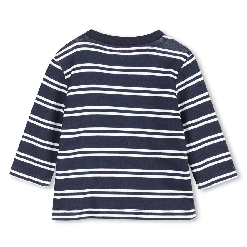 Navy Baby Vest Outfit Set
