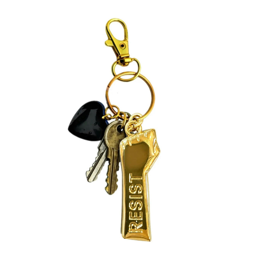 RESIST BAG / KEY CHARM $2 donated to PLANNED PARENTHOOD
