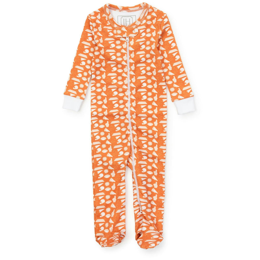 Parker Zipper Pajama - Pep Rally Orange