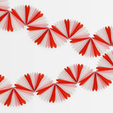 Candy Cane Stripe Honeycomb Garland