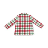 Holiday Plaid - Kids Long Sleeve Coat Style with Pant
