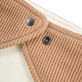 Tawny Rose Waffle Kerchief Bib