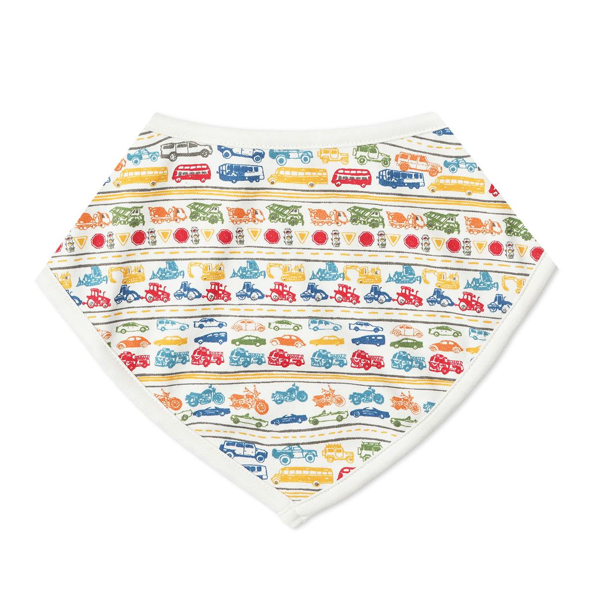 Cars & Trucks Bandana Baby Bib