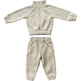 Fleece Zip Set Heather Gray