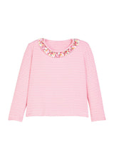 Caroline Tee - Autumn Floral Stripe