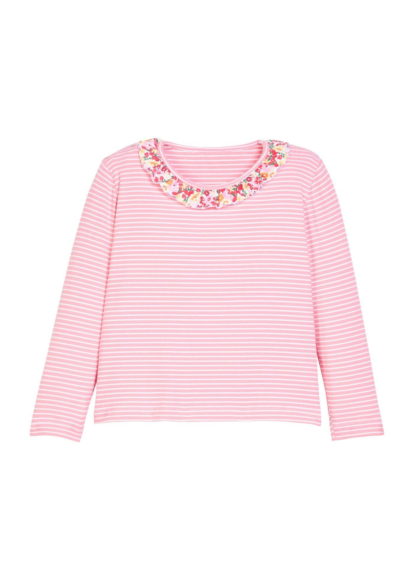 Caroline Tee - Autumn Floral Stripe
