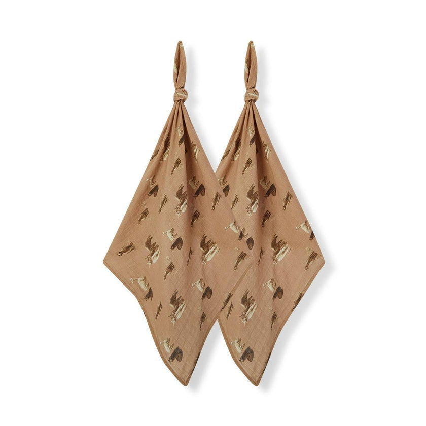 Organic Cotton Two-Piece Burp Cloth Set