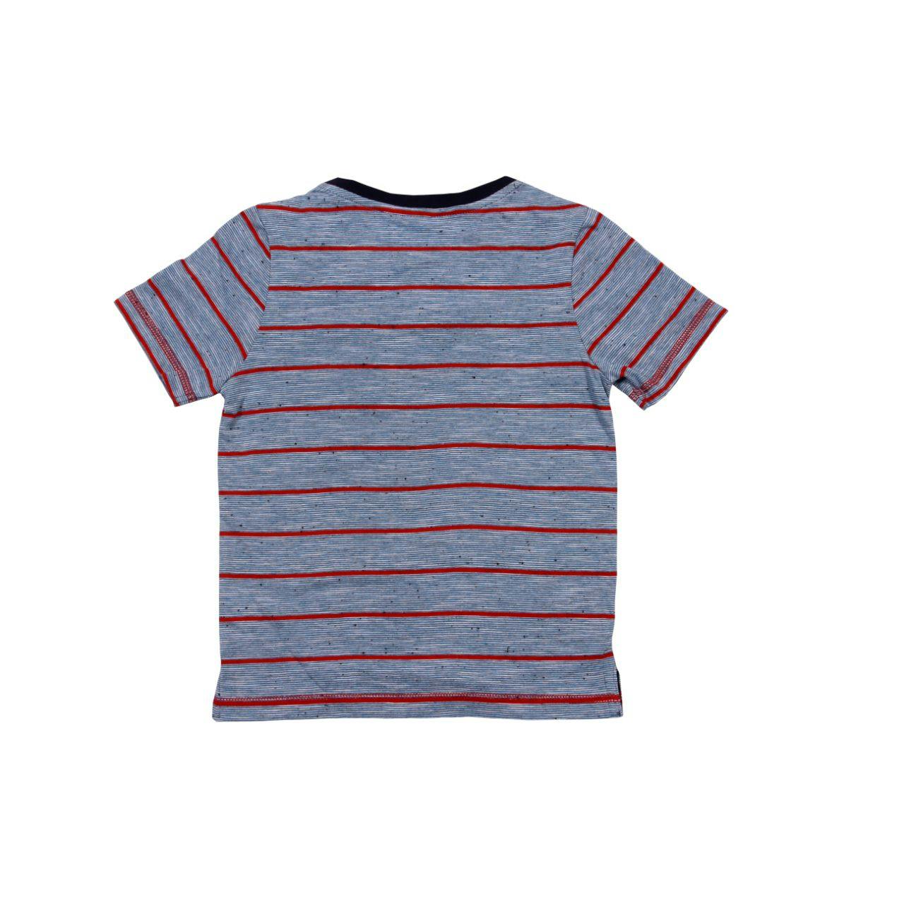 Rafael Yarn Dye Pocket Henley Boy True Blue