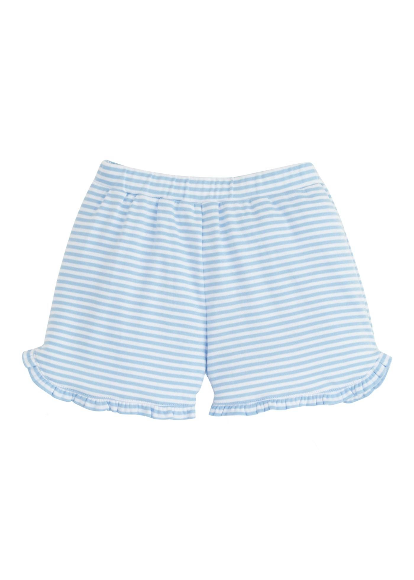Tulip Knit Short - Light Blue Stripe