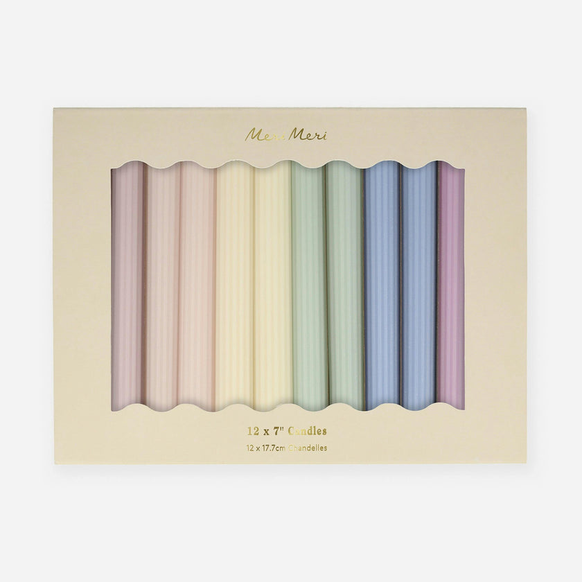 Pastel Table Candles