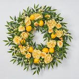 Lemonade Peony & Lemon Everyday Spring Summer Front Door Wreath