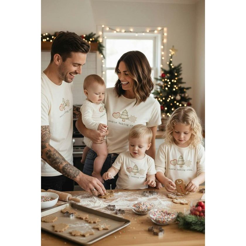 Cookie Baking Crew Organic Baby Bodysuit Long Sleeve