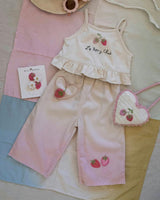 Wide-Leg Pant Set in La Berry Club