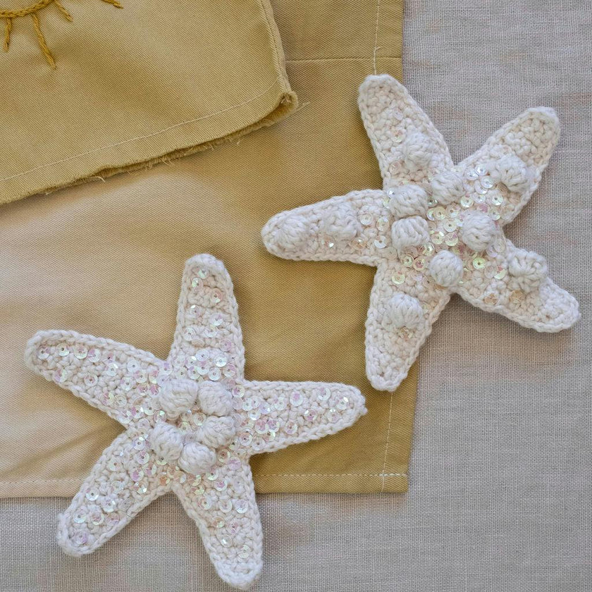 Crochet Clip Set in Starfish