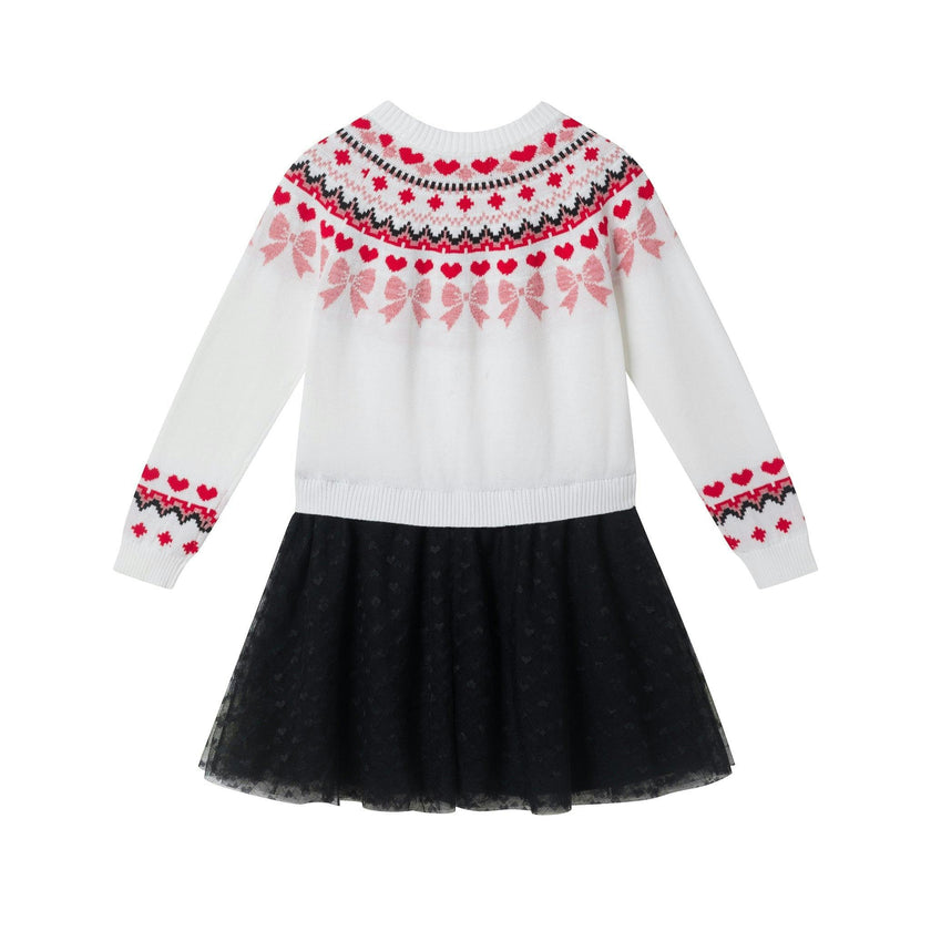 Girls Fair Isle Sweater Dress | Hearts & Bows
