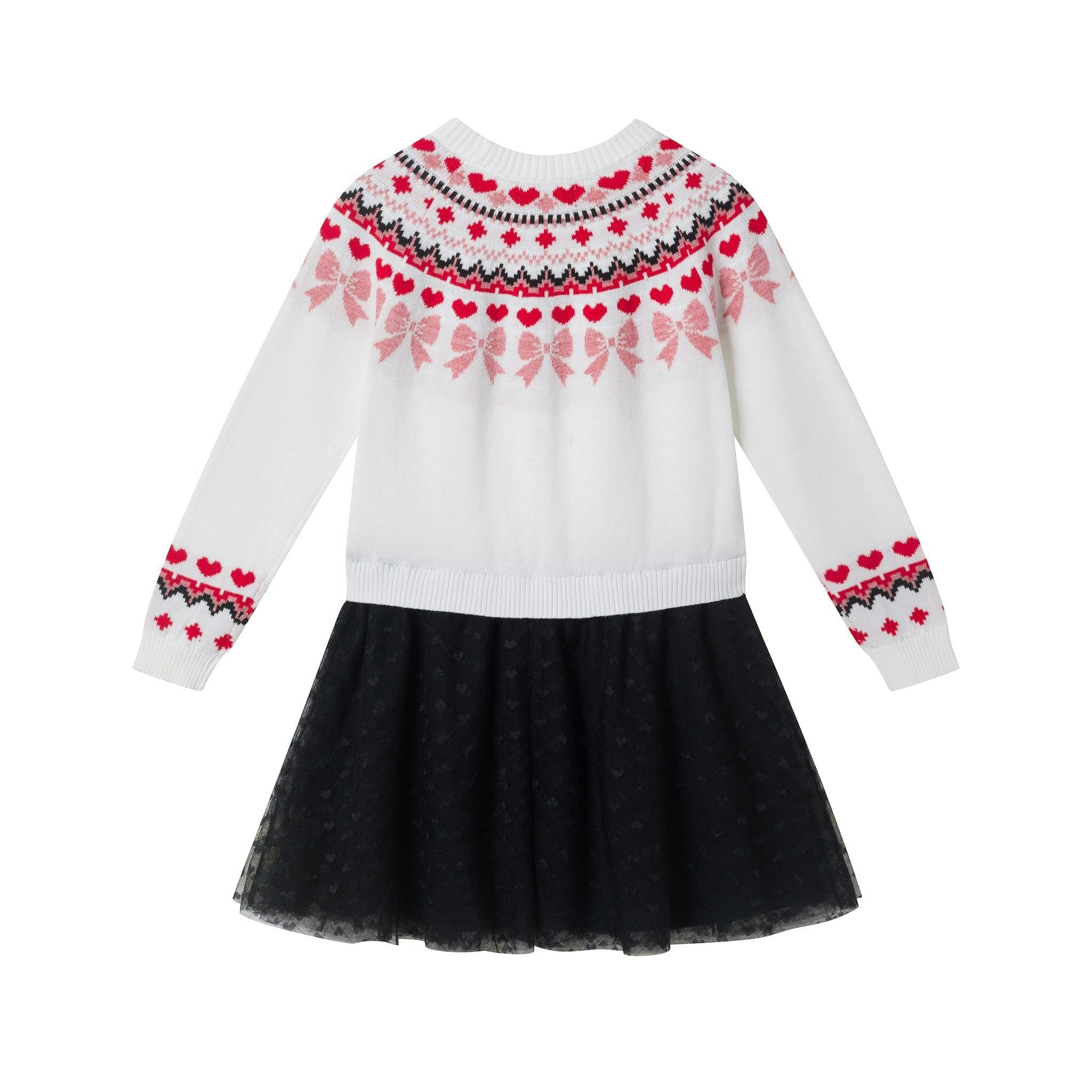 Girls Fair Isle Sweater Dress | Hearts & Bows