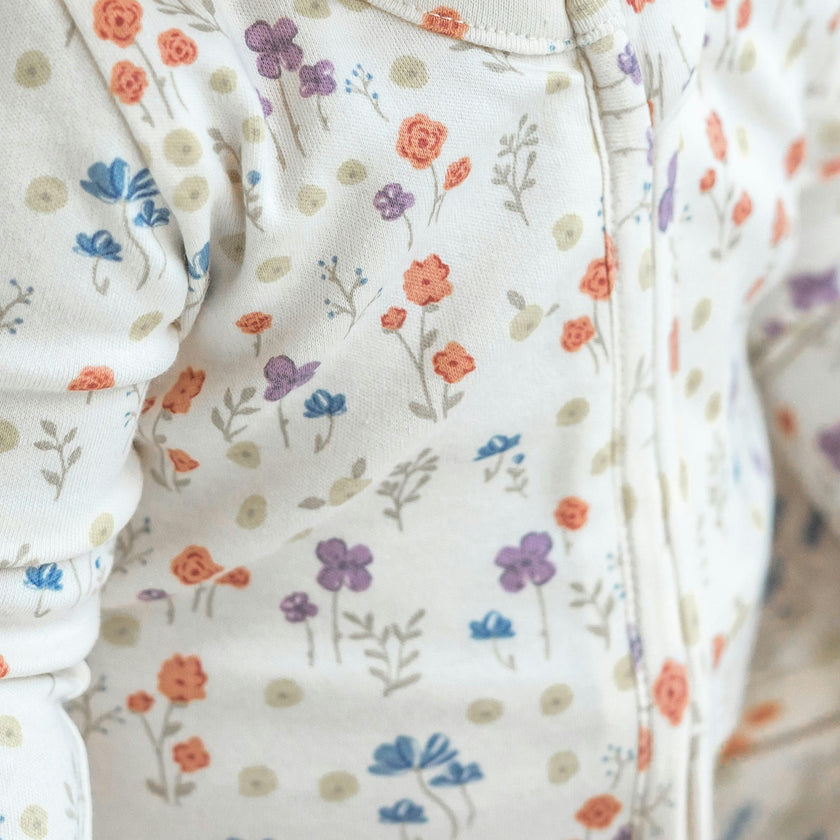 Peyton Zipper Sleeper - Margot Floral / Barn + Sea