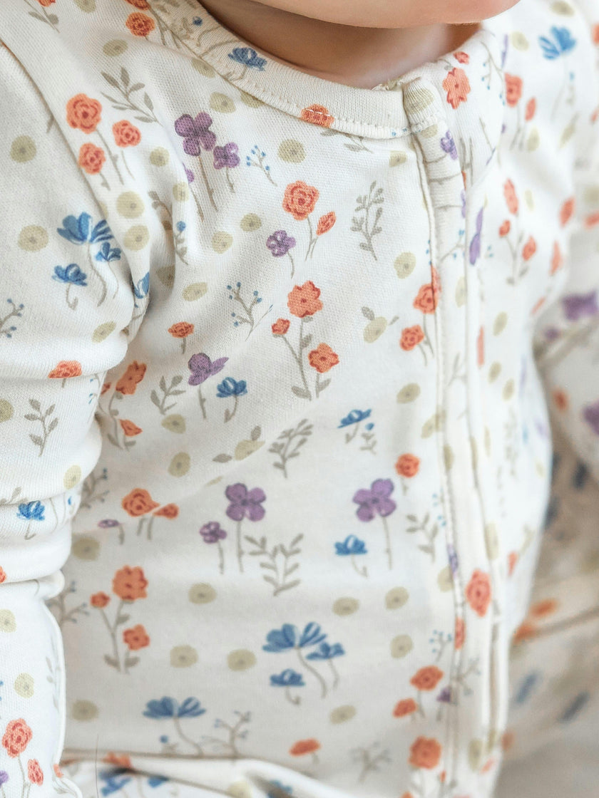 Peyton Zipper Sleeper - Margot Floral / Barn + Sea
