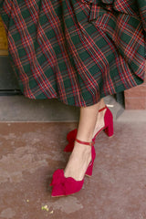 Zola Heel in Cranberry