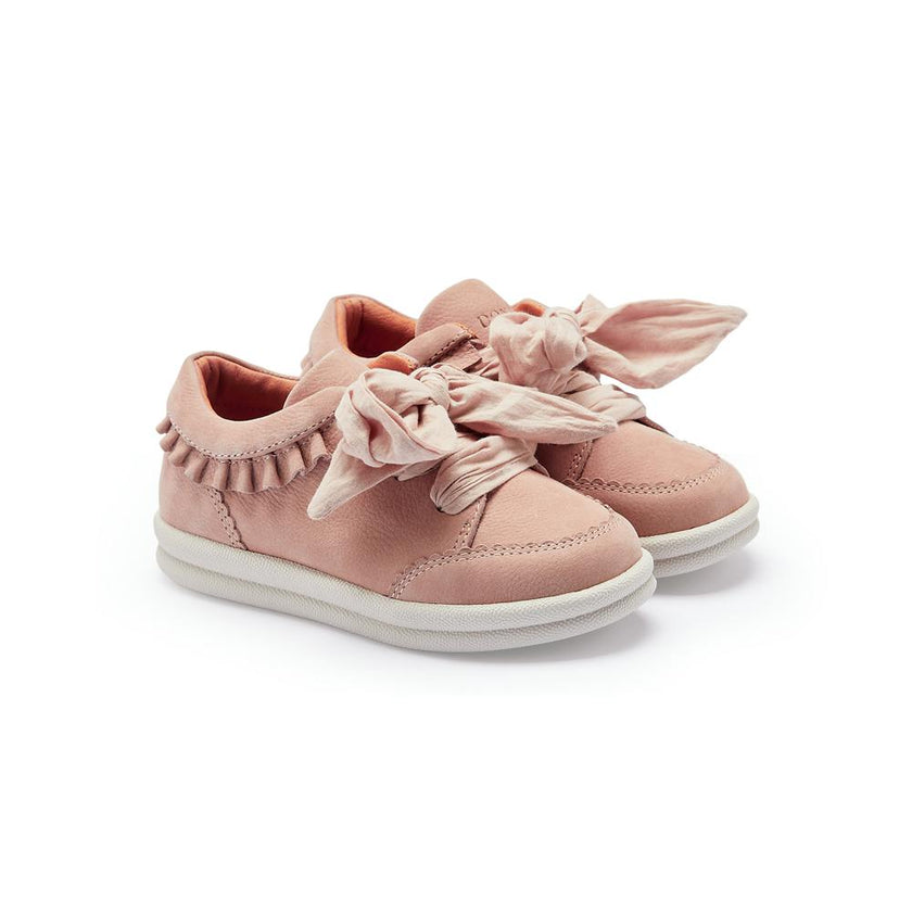 Lexley Sneakers | Coral Betting Leather