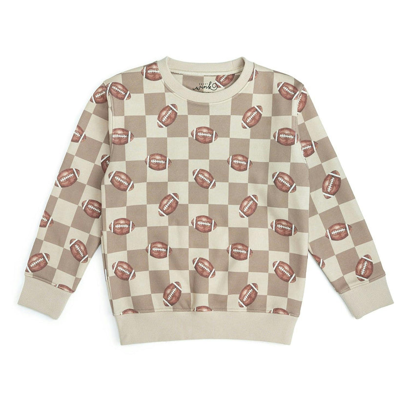 Football Checkered Sweatshirt