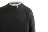 Dark Gray Classic Knit Sweater