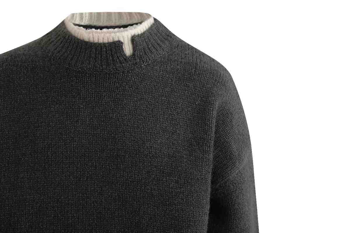 Dark Gray Classic Knit Sweater