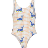 Puppies Print Swimsuit, Multi