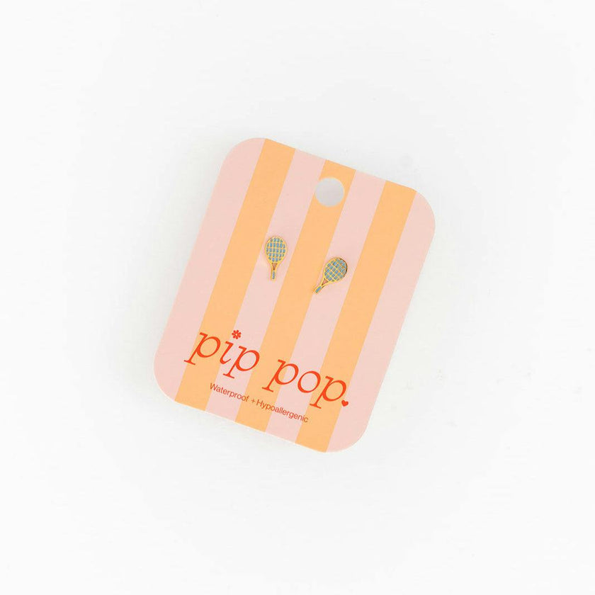Tennis Racquet Stud Earrings