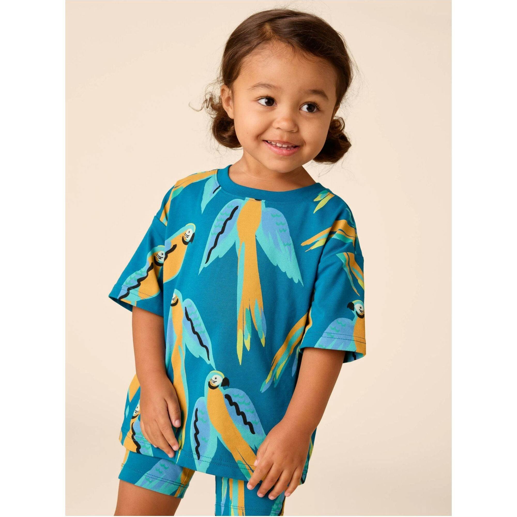 Easy Printed Tee, Blue
