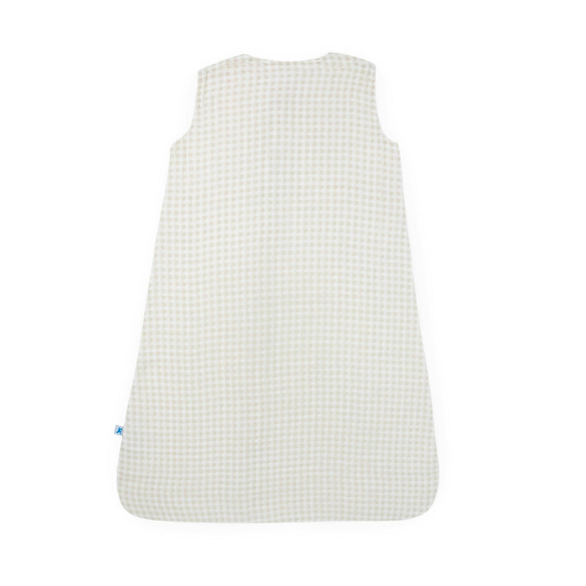 Cotton Muslin Sleep Bag - Tan Gingham