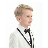White Suit Set with Black Accents