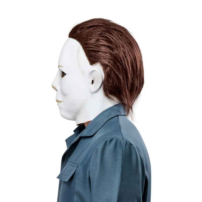 Men's Halloween 2 Michael Myers Overhead Latex Mask with Hair
