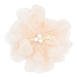Pearl Ribbon Flower Hairclip