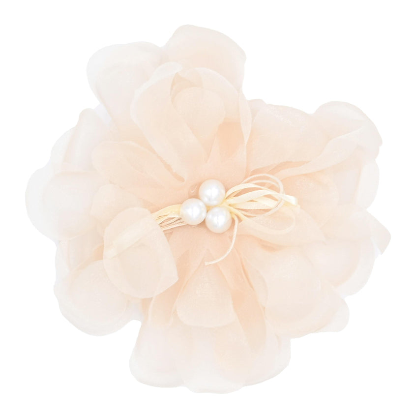 Pearl Ribbon Flower Hairclip