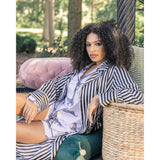 Women's Pima Long Sleeve Short Set in Panthère de Paris