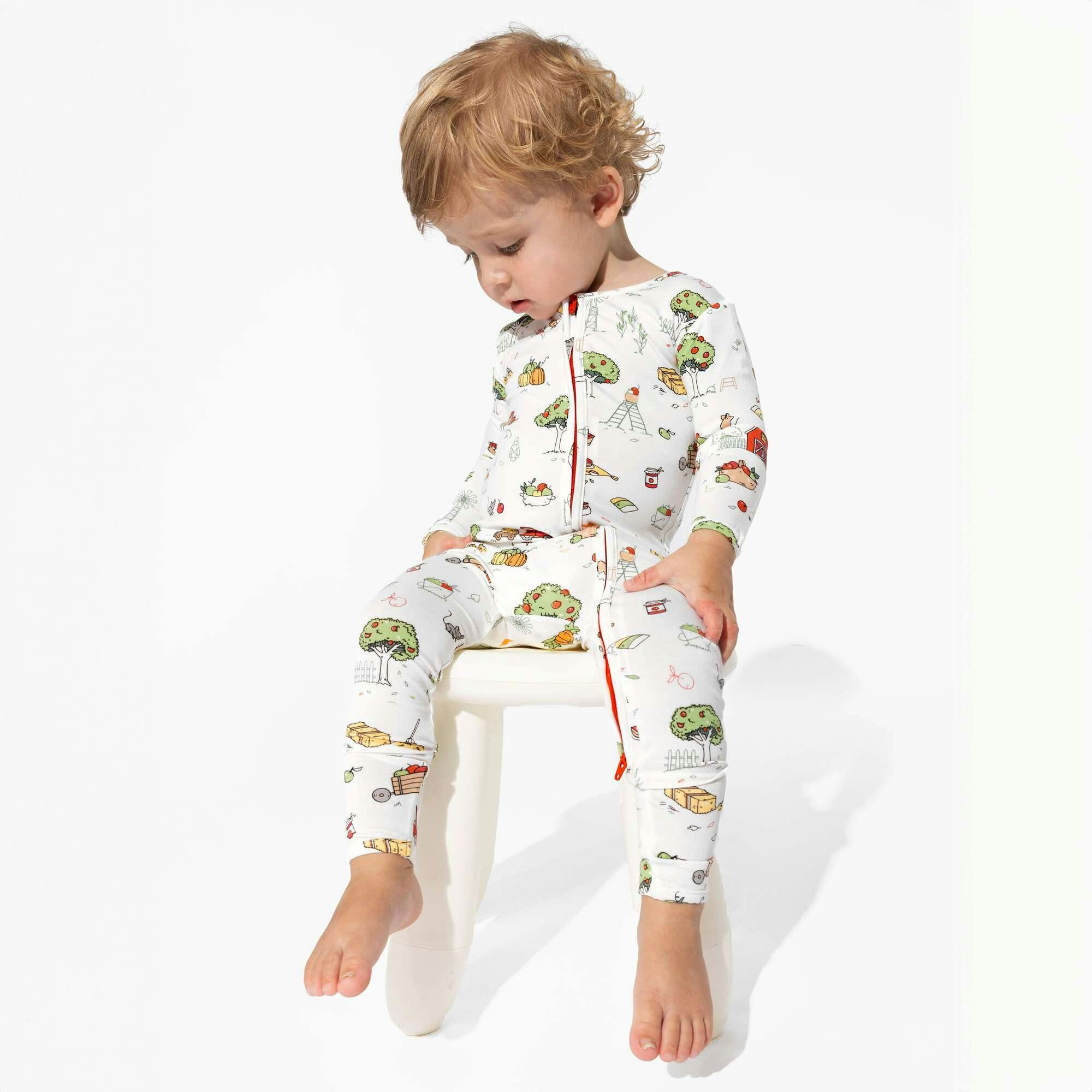 Fall Vibes Bamboo Convertible Footie