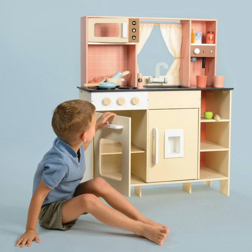 Cream Play Kitchen