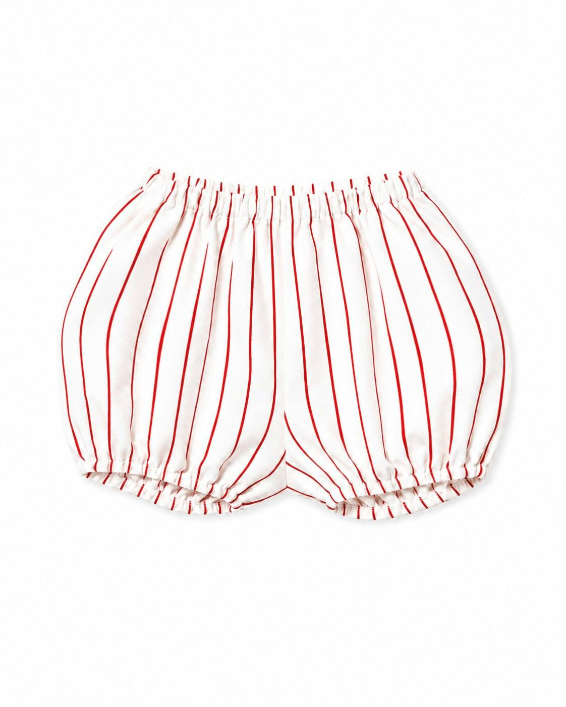 Red and White Pinstripe Clown Bloomer, Halloween Costume