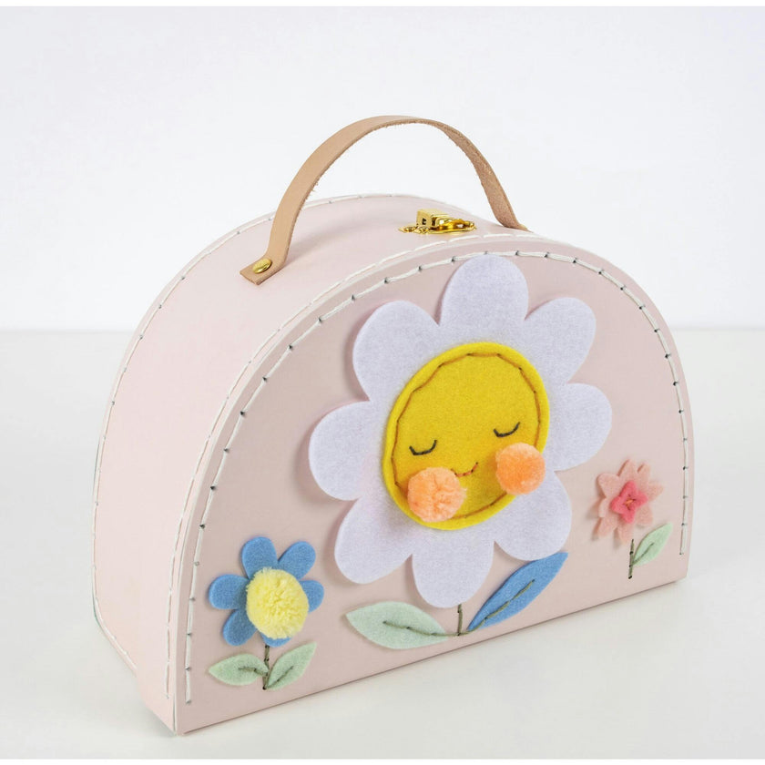 Flower Embroidery Suitcase Kit
