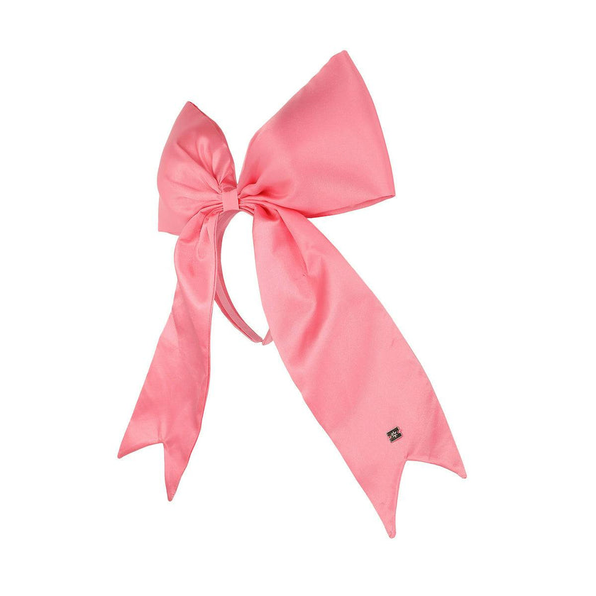 Packed Party Pink Jumbo Satin Bow Headband - Oversized Statement Bow Headband for Birthday Parties Bachelorettes Galentines and Everyday Glam, One Size