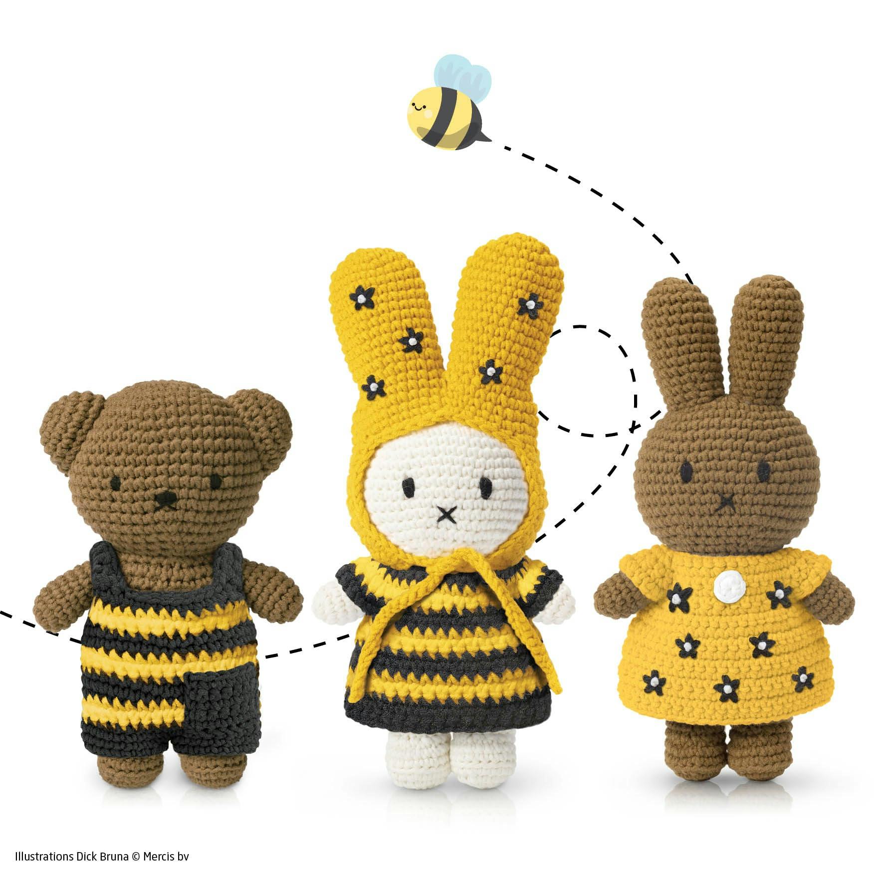 Melanie Bumble Bee Dress With Flower
