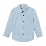ATWOOD woven shirt pale blue chambray