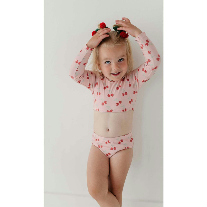 Girl's Crop Two-Piece Swimsuit
