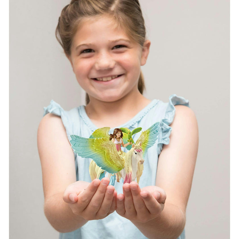 Schleich Bayala: Fairy Surah W/ Glitter Pegasus Playset