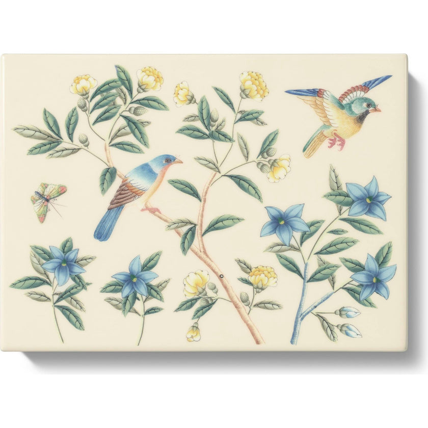 Aerin X Gracie Lacquer Box, Cream